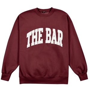 The—-Bar Varsity maroon sweatshirt